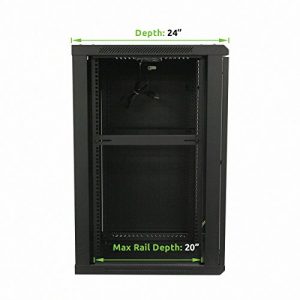 NavePoint 18U Deluxe IT Wallmount Cabinet Enclosure - Image 2