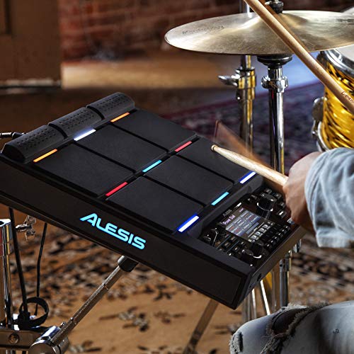 Alesis Strike MultiPad – 9-Trigger Percussion Pad with Sampler, Looper & RGB Backlighting