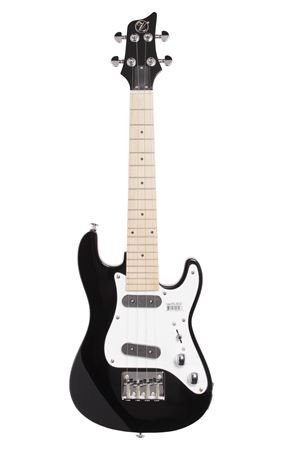 Vorson S-Style Electric Ukulele with Gig Bag, Black