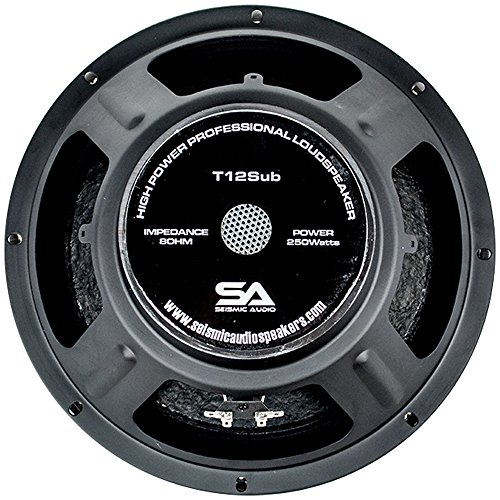 Seismic Audio T12Sub - Power-Packed 12-Inch Subwoofer Driver for Deep Bass in PA, DJ, Band, and Live Sound Applications! ??