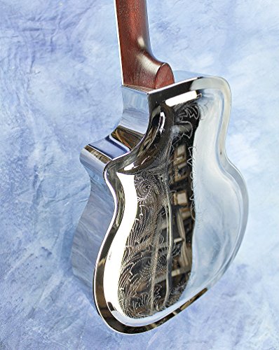 Imperial Royall Trifecta Engraved Tricone Cutaway Brass Body Resonator Guitar