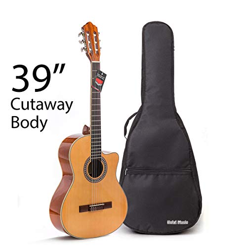 Music Full Size Cutaway Classical Guitar HG-39C