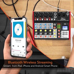 PYLE Sound 6 Channel Bluetooth Compatible Professional Portable Digital - Image 4