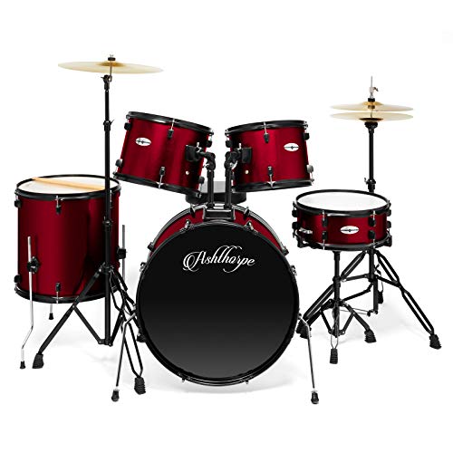 Ashthorpe 5-Piece Complete Full Size Adult Drum Set