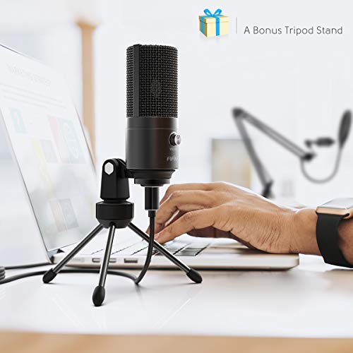USB Microphone Kit - Studio-Grade Condenser Mic with Adjustable Scissor Arm Stand, Shock Mount, and Bonus Accessories! ??
