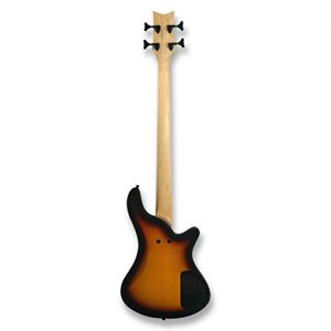 Left-handed 4 String Electric Bass, Bolt-on Maple Neck, Poplar Body - Image 2