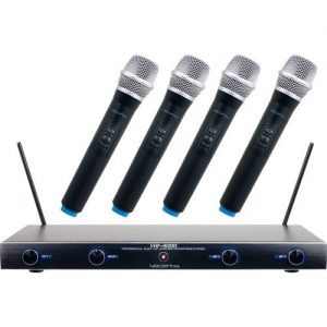 VocoPro Professional Quad VHF Wireless Microphone System - Image 2