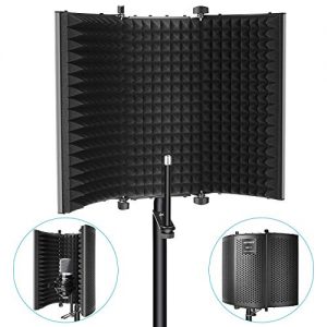 Neewer Microphone Isolation Shield - Foldable Tri-Fold Studio Mic Sound