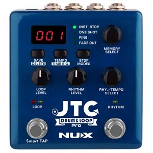 NUX JTC PRO Drum Loop PRO Dual Switch Looper Pedal 6 hours recording time