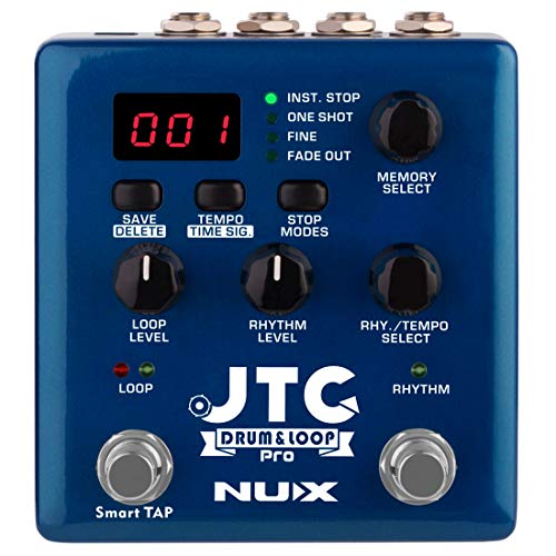 NUX JTC PRO Drum Loop PRO Dual Switch Looper Pedal 6 hours recording time