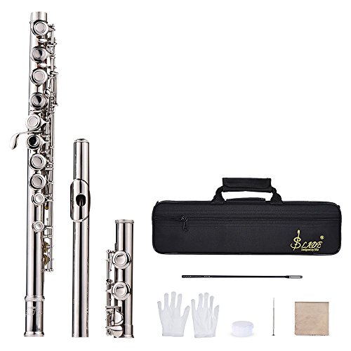 Professional 16-Hole C Key Flute – Cupronickel Silver-Plated with Case & Accessories