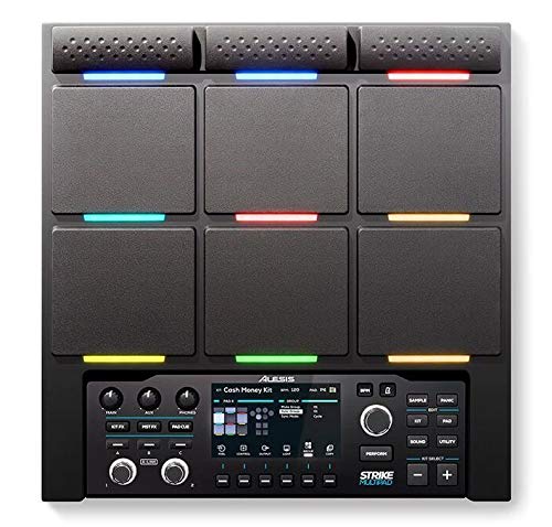 Alesis Strike MultiPad – 9-Trigger Percussion Pad with Sampler, Looper & RGB Backlighting