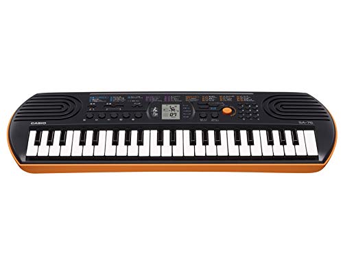 Casio SA-76 44-Key Mini Keyboard for Kids: 100 Tones, 50 Rhythms & Easy Learning Features