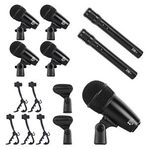 XTUGA New 7-Piece Wired Dynamic Drum Mic Kit (Whole Metal) - Image 4
