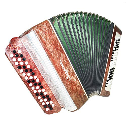 Authentic Bayan Ukraine Chromatic Button Accordion: Experience the Rich Tradition of Ukrainian Music with Deep Bass and Rich Treble Tones. ???