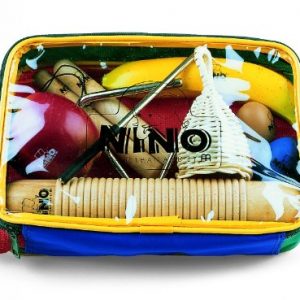 Nino Percussion Kids' Rhythm Set with 9 Pieces, Includes Egg & Fruit Shakers