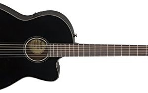 Fender Nylon String Acoustic Guitar - Black - Image 3