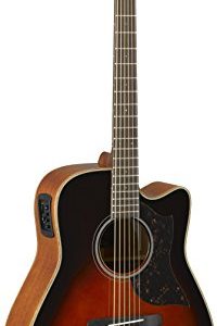 Yamaha 6 String Series Cutaway Acoustic-Electric Guitar-Mahogany