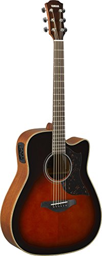 Yamaha 6 String Series Cutaway Acoustic-Electric Guitar-Mahogany