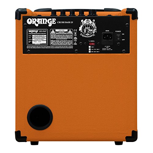 Orange Crush Bass 25W Bass Guitar Combo Amp, Orange