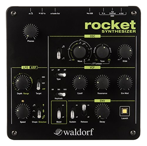 Waldorf Rocket Desktop Synthesizer with flexible oscillators, analog filters, and intuitive controls for sound design and performance. 