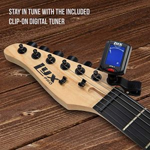 LyxPro Left Hand 39 Inch Electric Guitar and Starter Kit Bundle for Lefty Full Size - Image 4