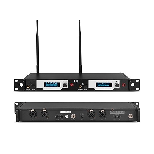 XTUGA Double Channel Wireless in-Ear Monitor System Metal Receiver