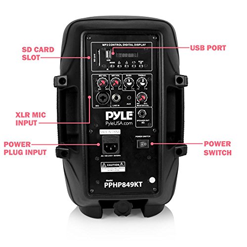 Powered PA Speaker System Active & Passive Bluetooth Loudspeakers Kit