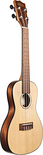 Kala KA-SSTU-C Concert Travel Ukulele Bundle with Gig Bag, Clip-On Tuner