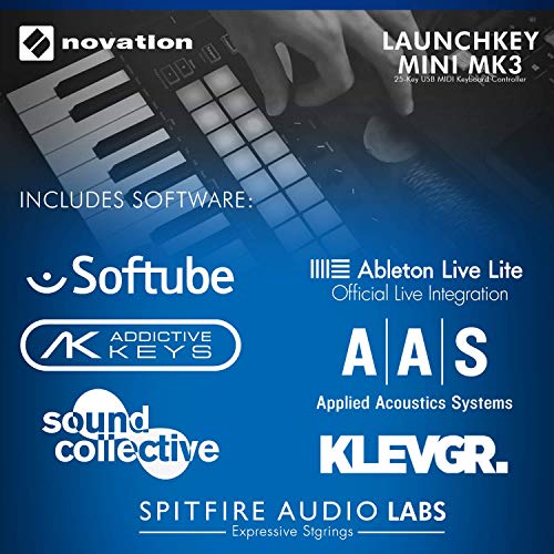Novation Launchkey Mini 25-Key USB MIDI Keyboard Controller