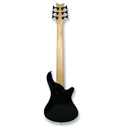 Left-Handed 6-String Electric Bass Guitar with Maple Neck & Poplar Body – Perfect for Bass Lovers 🎸