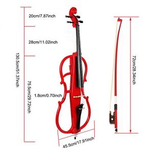 Professional Maple Wood Electric Cello, Electroacoustic - Image 4