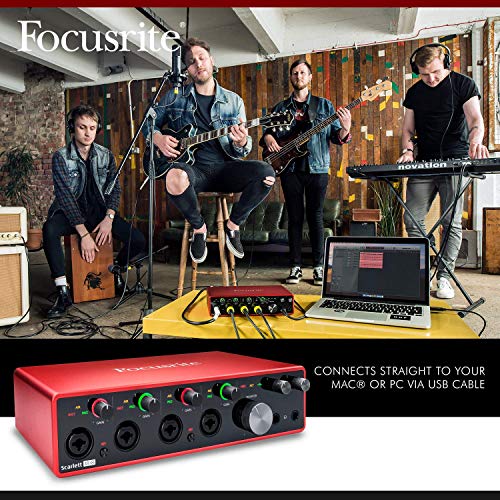 Focusrite Scarlett 18i8 USB Audio Interface + PreSonus Eris Nearfield Monitors