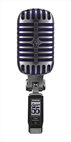 Shure Super 55 Deluxe Vocal Microphone: Iconic Chrome Design & Superior Sound for Performances
