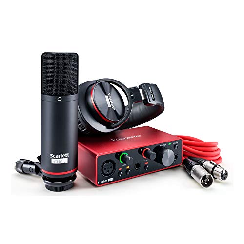 Focusrite Scarlett Solo Studio 3rd Gen USB Audio Interface and Recording Bundle