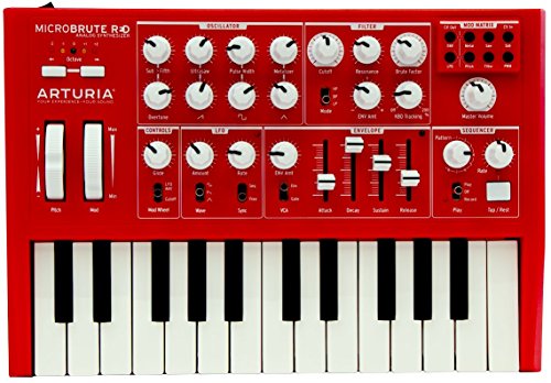 Arturia MicroBrute SE Analog Synthesizer RED + Analog Lab 2 software