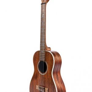 Kala Solid Acacia Series Baritone 4 String Ukulele w/Tweed Case Bundle - Image 3