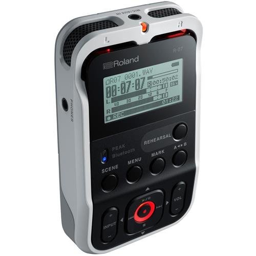 Roland High-Resolution Handheld Audio Recorder, White