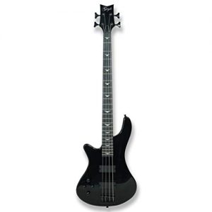 Left-handed 4 String Black Electric Bass, Bolt-on Maple Neck, Poplar Body