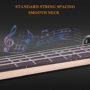 Glarry Electric Bass Guitar Full Size 4 String Rosewood Basswood Fire Style - Image 4