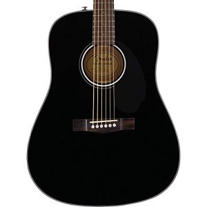 Fender 6 String Acoustic Guitar- Finish, Right, Black