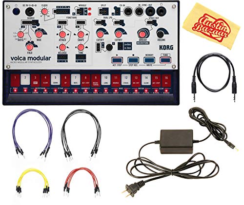Korg Volca Modular Synthesizer Bundle with Power Supply and Austin Bazaar