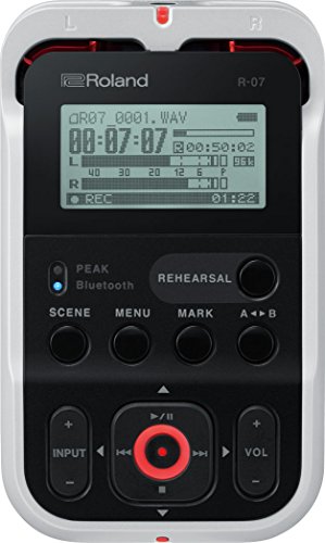 Roland High-Resolution Handheld Audio Recorder, White