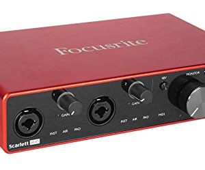 Focusrite SCARLETT Gen USB Audio Recording Interface+Studio Mic - Image 3