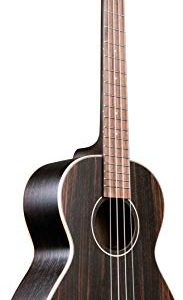 Kala Striped Ebony Tenor Ukulele Bundle with Gig Bag, Tuner - Image 2