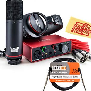 Focusrite Scarlett Solo 3rd Gen 2-in, 2-out USB Audio Interface Studio Bundle