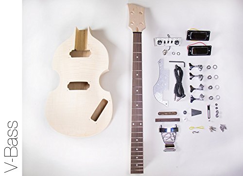 The FretWire DIY Electric Bass Guitar Kit - Violin Bass Build Your Own