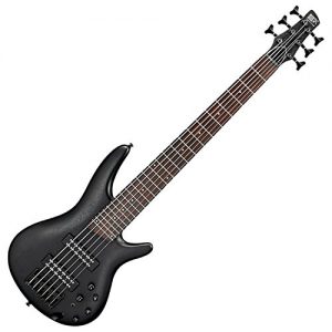 Ibanez 6-String Electric Bass Guitar Weathered Black