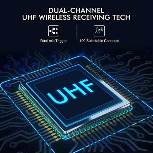 100 Channels Full Metal Wireless Lavalier Microphone System