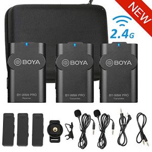 2.4G Wireless Lavalier Microphone Vlog for DSLR Camera Smartphone